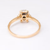 Black Opal, Baguette Diamond, Tsavorite Ring in 18K Yellow Gold