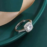 1.5 CTW DEW Colorless Round Brilliant Cut Moissanite Sterling Silver O