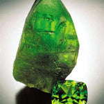 27.55 CTW natural green peridot oval faceted cut tennis bracelet in 925 sterling silver with adjustable 7mm band width