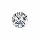 Charles & Colvard Forever One round brilliant cut moissanite gemstone with high clarity and durability