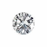 Charles & Colvard Forever One round cut moissanite gemstone with IF-VS1 clarity and high brilliance
