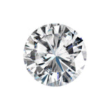 Charles & Colvard Forever One round shape moissanite gemstone with IF-VS1 clarity and high brilliance