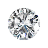 Charles & Colvard Forever One round cut moissanite gemstone with high clarity and brilliance