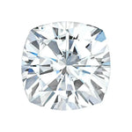 Charles & Colvard Forever One™ cushion brilliant cut moissanite gemstone with exceptional brilliance and clarity