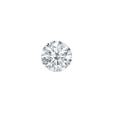 Charles & Colvard Forever One™ round shape moissanite gemstone with IF-VS1 clarity and high hardness.