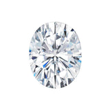 Charles & Colvard Forever One oval-shaped moissanite gemstone with IF-VS1 clarity and high hardness.
