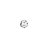Charles & Colvard Forever One round shape moissanite gemstone with IF-VS1 clarity and high durability