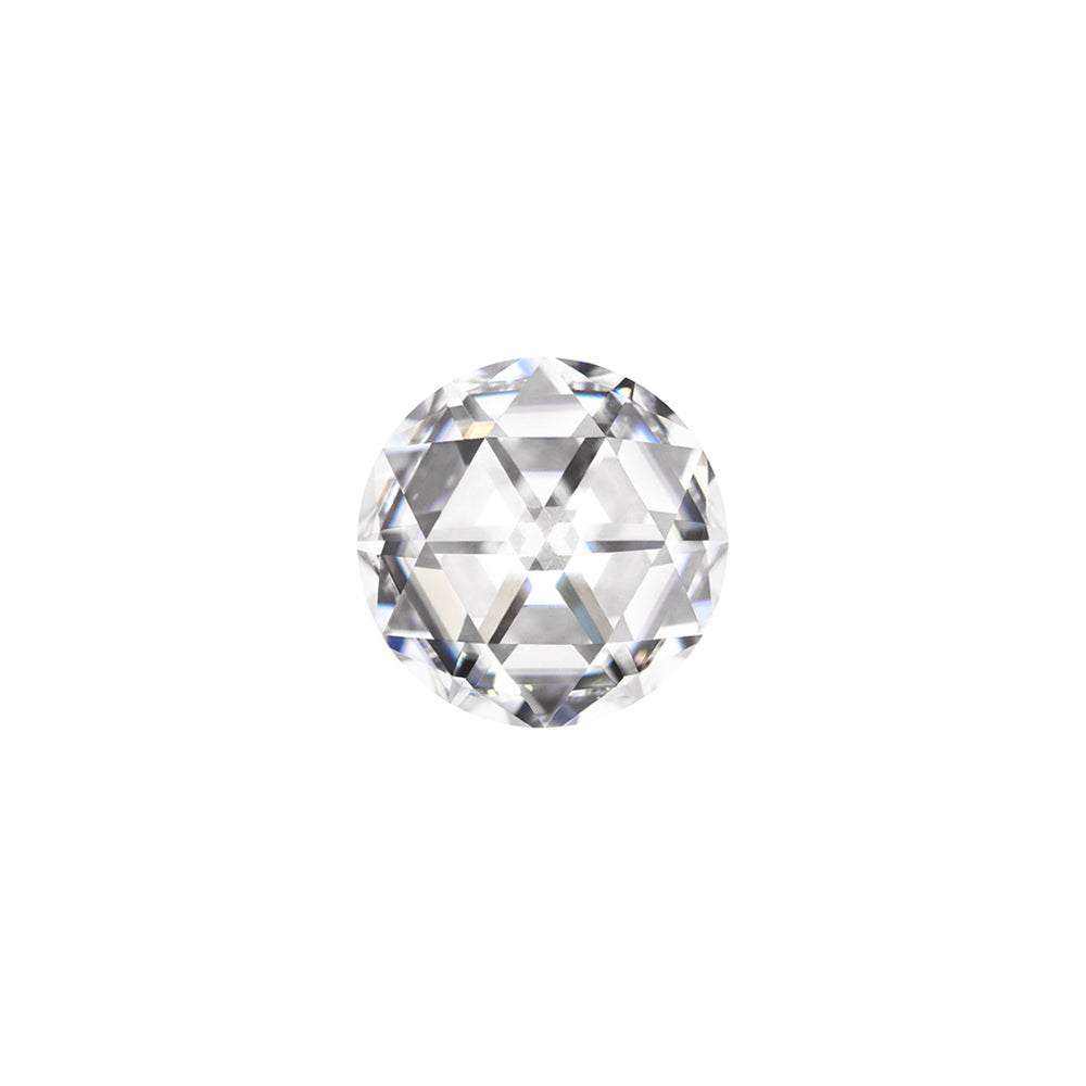 Charles & Colvard Forever One round shape moissanite gemstone with IF-VS1 clarity and brilliant facets