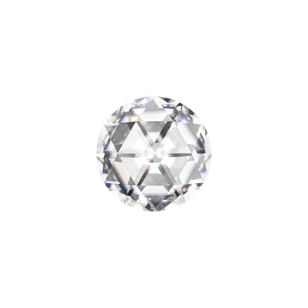 Charles & Colvard Forever One round cut moissanite gemstone with IF-VS1 clarity and high hardness