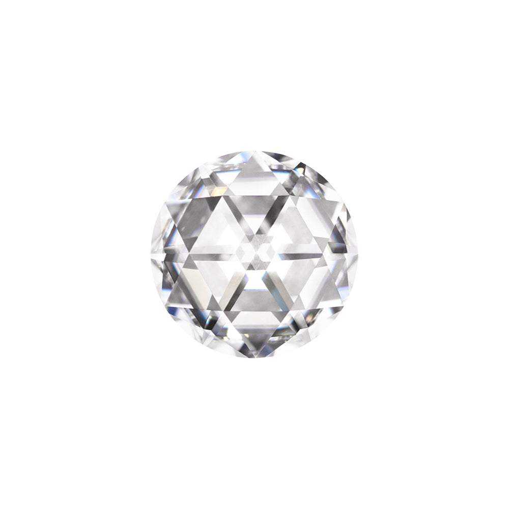 Charles & Colvard Forever One round cut moissanite gemstone with IF-VS1 clarity and 9.25 hardness
