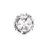 Charles & Colvard Forever One round brilliant moissanite gemstone with IF-VS1 clarity and high hardness.