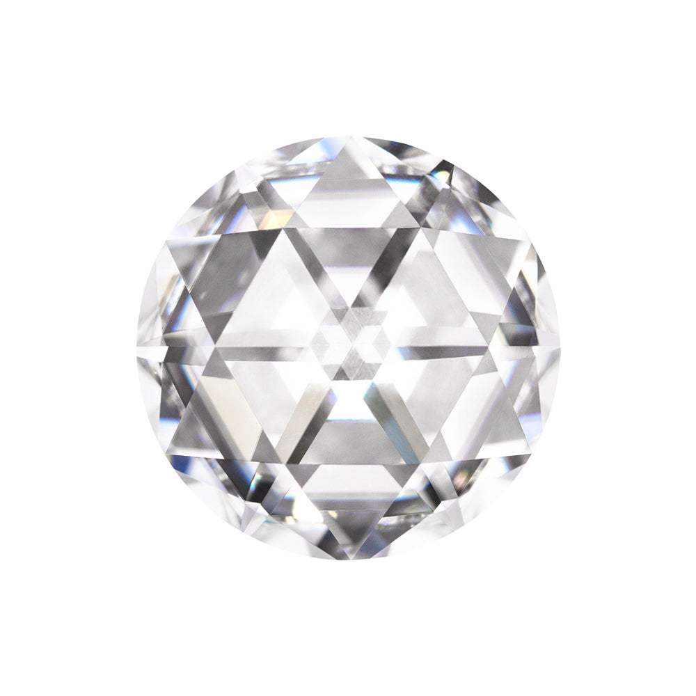 Charles & Colvard Forever One round shape moissanite gemstone with IF-VS1 clarity and brilliant faceting