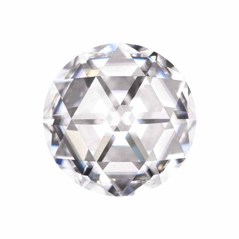 Charles & Colvard Forever One™ round shape moissanite gemstone with IF-VS1 clarity and high brilliance