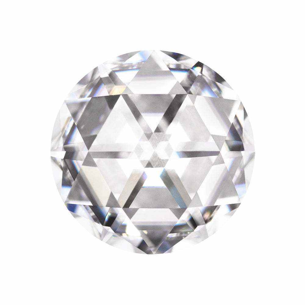 Charles & Colvard Forever One round shape moissanite gemstone with IF-VS1 clarity and 9.25 hardness