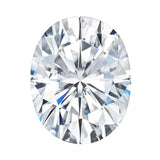 Charles & Colvard Forever One™ certified oval brilliant cut moissanite gemstone showcasing exceptional brilliance and clarity