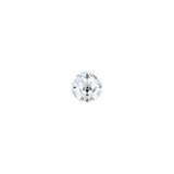 Charles & Colvard Forever One round brilliant moissanite gemstone with high clarity and exceptional sparkle