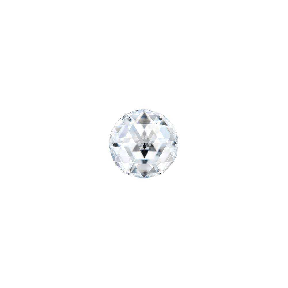 Charles & Colvard Forever One round shape moissanite gemstone with IF-VS1 clarity and high brilliance