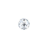 Charles & Colvard Forever One round shape moissanite gemstone with IF-VS1 clarity and high brilliance