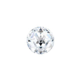 Charles & Colvard Forever One round cut moissanite gemstone with high clarity and brilliance