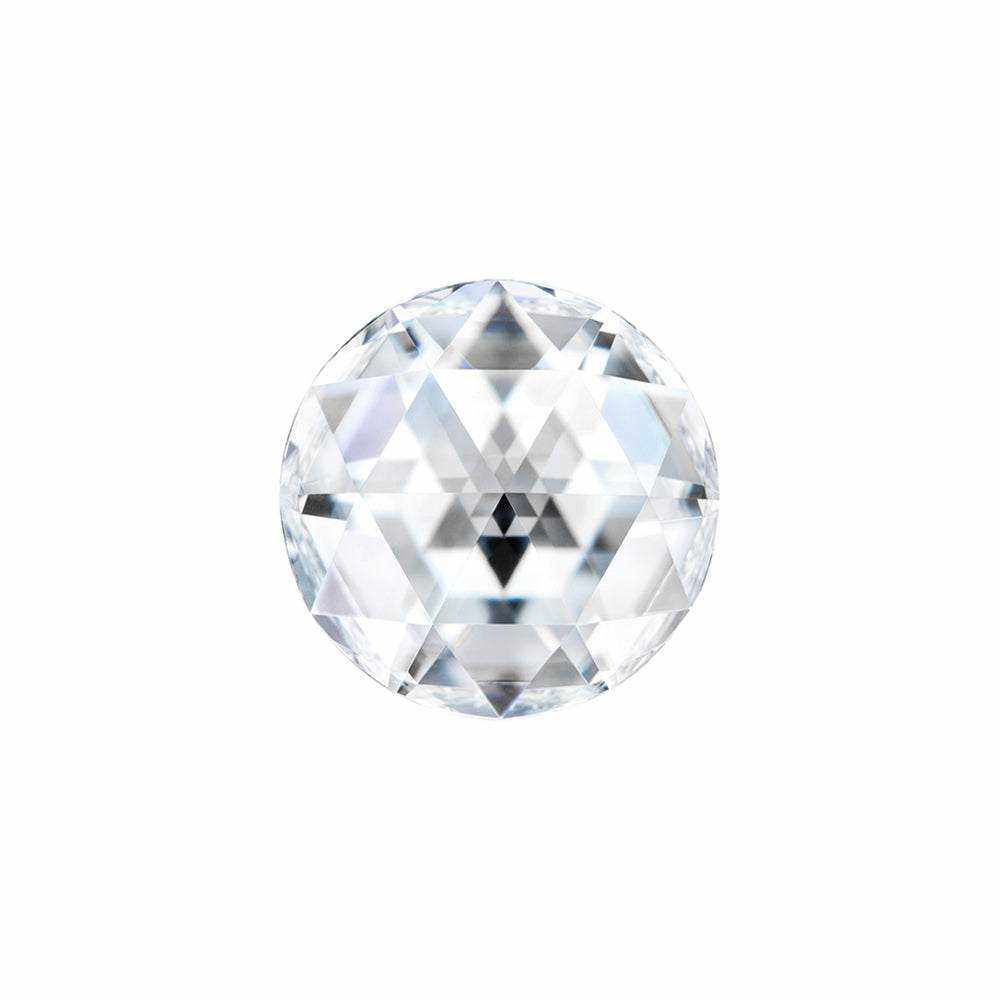 Charles & Colvard Forever One™ round moissanite gemstone with IF-VS1 clarity and 9.25 hardness
