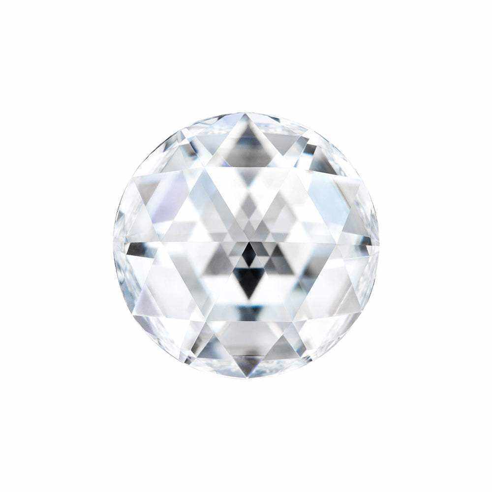 Charles & Colvard Forever One round moissanite gemstone with IF-VS1 clarity and high brilliance