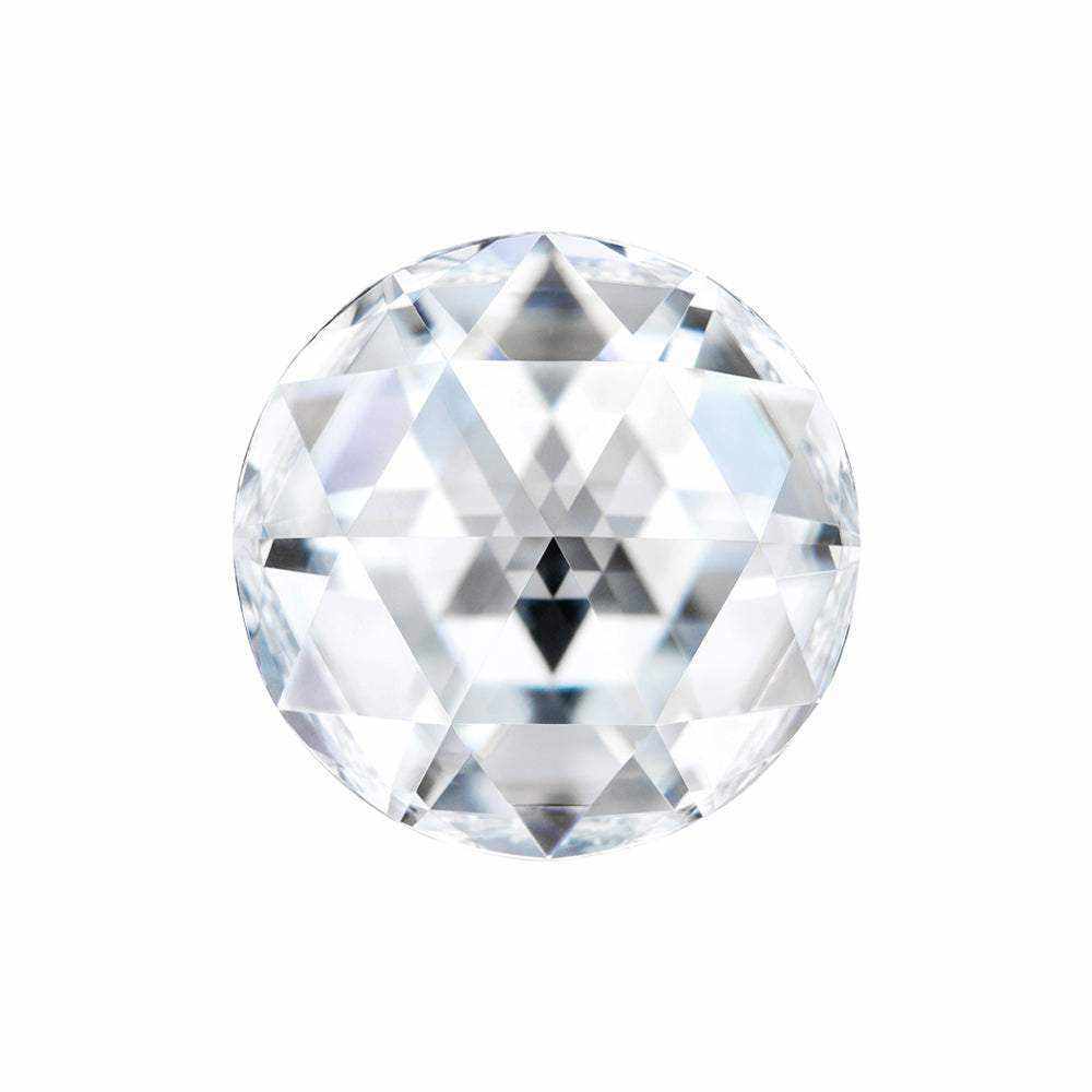 Charles & Colvard Forever One round shape moissanite gemstone with high clarity and brilliance