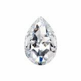 Charles & Colvard Forever One pear shape moissanite gemstone with IF-VS1 clarity and high brilliance