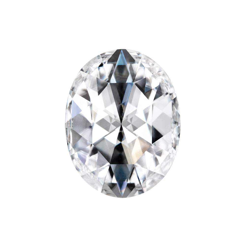 Charles & Colvard Forever One oval shape moissanite gemstone with IF-VS1 clarity and high hardness