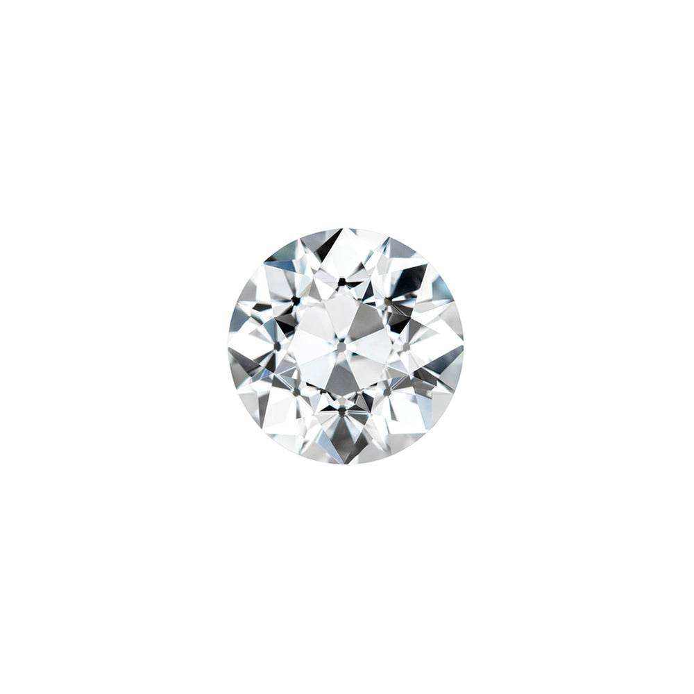 Charles & Colvard Forever One round brilliant cut moissanite gemstone with IF-VS1 clarity and high hardness