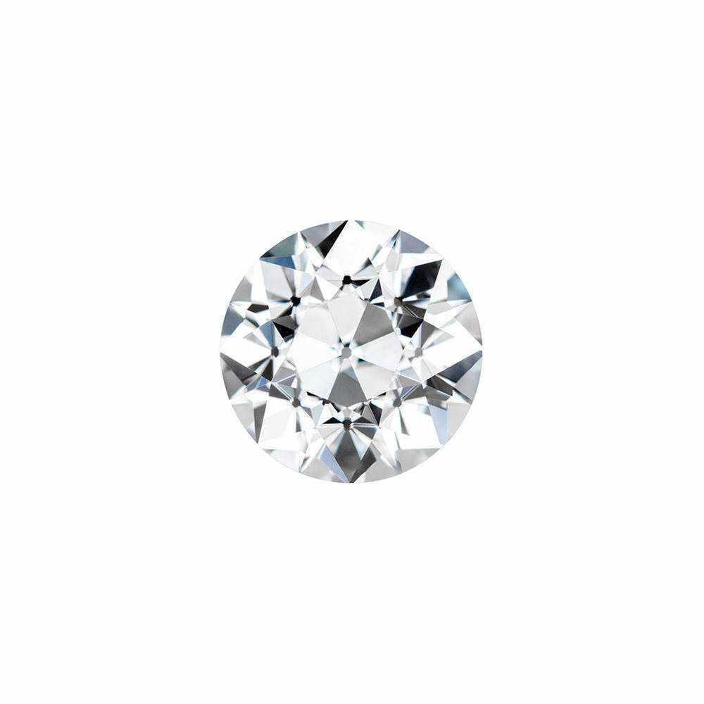 Charles & Colvard Forever One round shape moissanite gemstone with IF-VS1 clarity and high hardness.