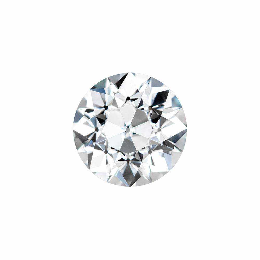 Charles & Colvard Forever One round moissanite gemstone with IF-VS1 clarity and high brilliance