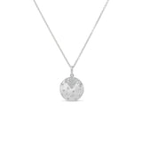 Diamond Scattered Disc Pendant Necklace in 14K Gold