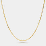Refined 14k gold 22-inch box chain for Horizon Connecticut Coast necklace