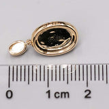 Halo Diamond Blue Sheen Moonstone Fire Opal Pendant Necklace in 18k Yellow Gold