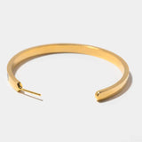 Hapur Gold Vermeil Hoop Earring with a smooth, polished 18K gold layer over sterling silver, minimalist and elegant design.