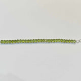 27.55 CTW 7x5mm Oval Faceted Cut Natural Green Peridot 925 Sterling Si