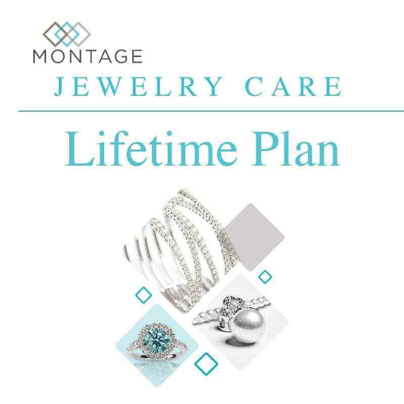 Montage Jewelry Care Lifetime Plan for repair and protection of jewelry pieces including stones, settings, and clasps.