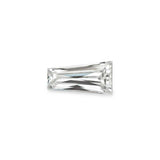 Charles & Colvard Forever One™ Tapered Baguette Shape Moissanite gemstone with IF-VS1 clarity and high hardness