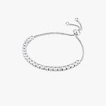 3.5 CTW DEW Colorless Round Brilliant Cut Moissanites Tennis Bracelet