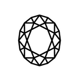 Charles & Colvard Forever One oval shape moissanite gemstone icon