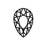 Charles & Colvard Forever One pear shape moissanite gemstone icon