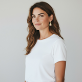 Sapphire Scattered Rainbow Teardrop Pear Earrings in 14K Gold