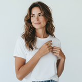 Sapphire Scattered Rainbow Mini Cigar Band in 14K Gold