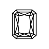 Charles & Colvard Forever One Radiant Shape Moissanite with modified brilliant cut and IF-VS1 quality