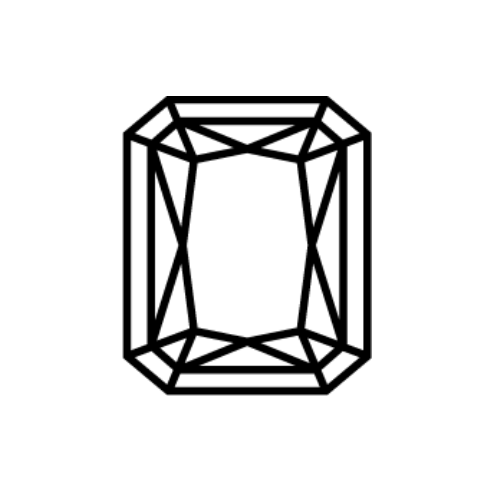 Charles & Colvard Forever One Radiant Shape Moissanite with modified brilliant cut and IF-VS1 quality