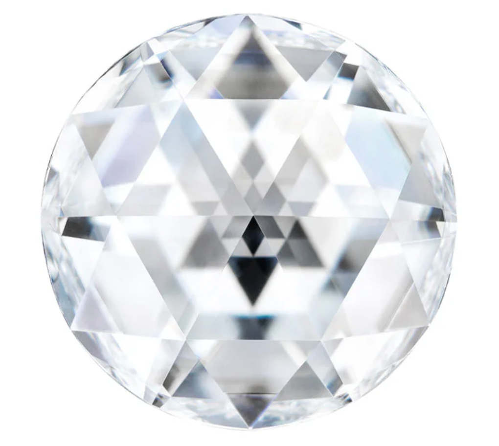 Charles & Colvard Forever One™ round shape moissanite gemstone with IF-VS1 clarity and 9.25 hardness