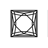 Charles & Colvard Forever One square shape brilliant cut moissanite gemstone icon