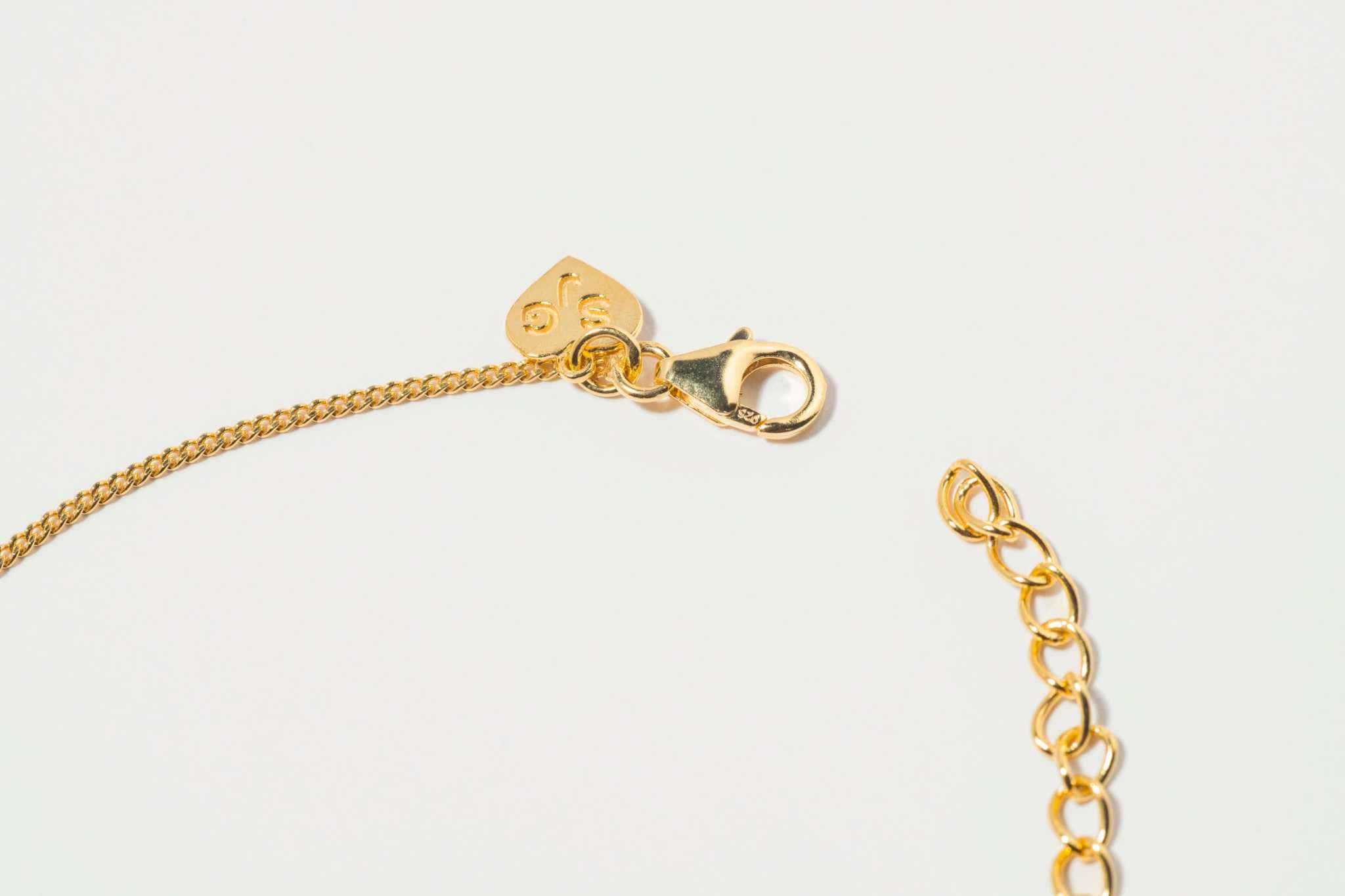 Thane Gold Vermeil pendant necklace with sliced raw uncut diamonds and 18k gold vermeil chain