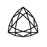 Charles & Colvard Forever One trillion shape moissanite brilliant cut gemstone icon