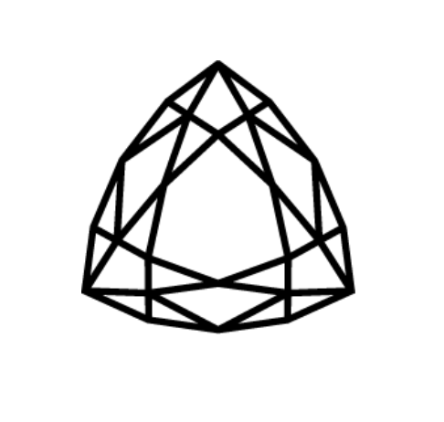 Charles & Colvard Forever One trillion shape moissanite brilliant cut gemstone icon